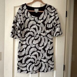 Black and white Anthropologie dress